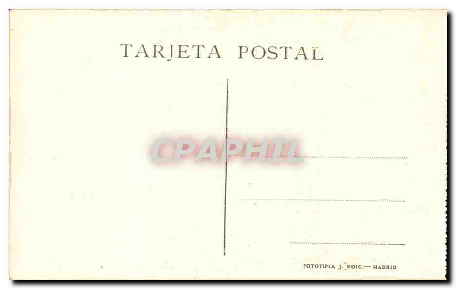 Espana Spain Espana CPA Madrid Reales Caballerizas Silla de mano de Felipe V — Rückseite