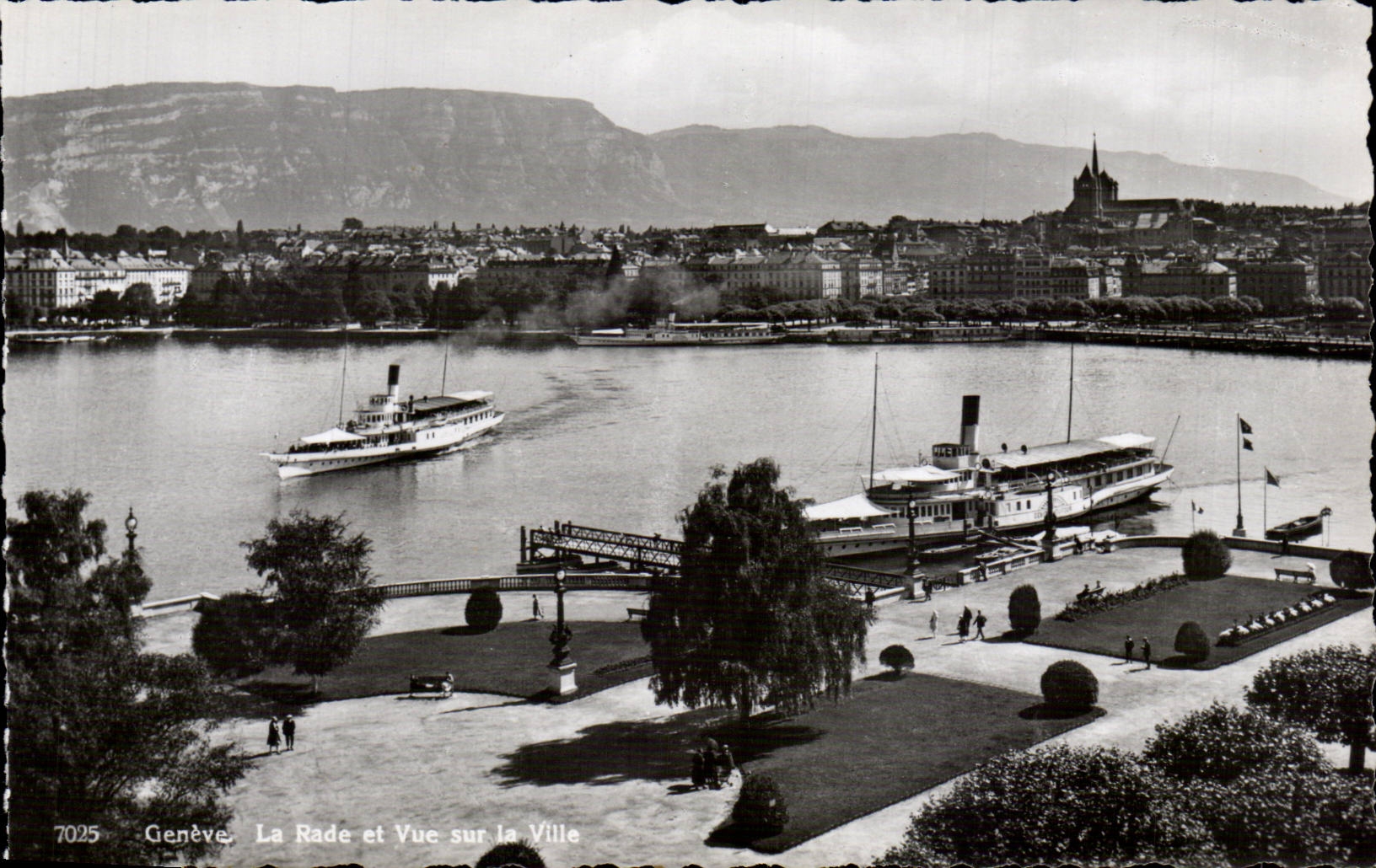 CPSM Suisse Geneve La rade et vue sur la ville