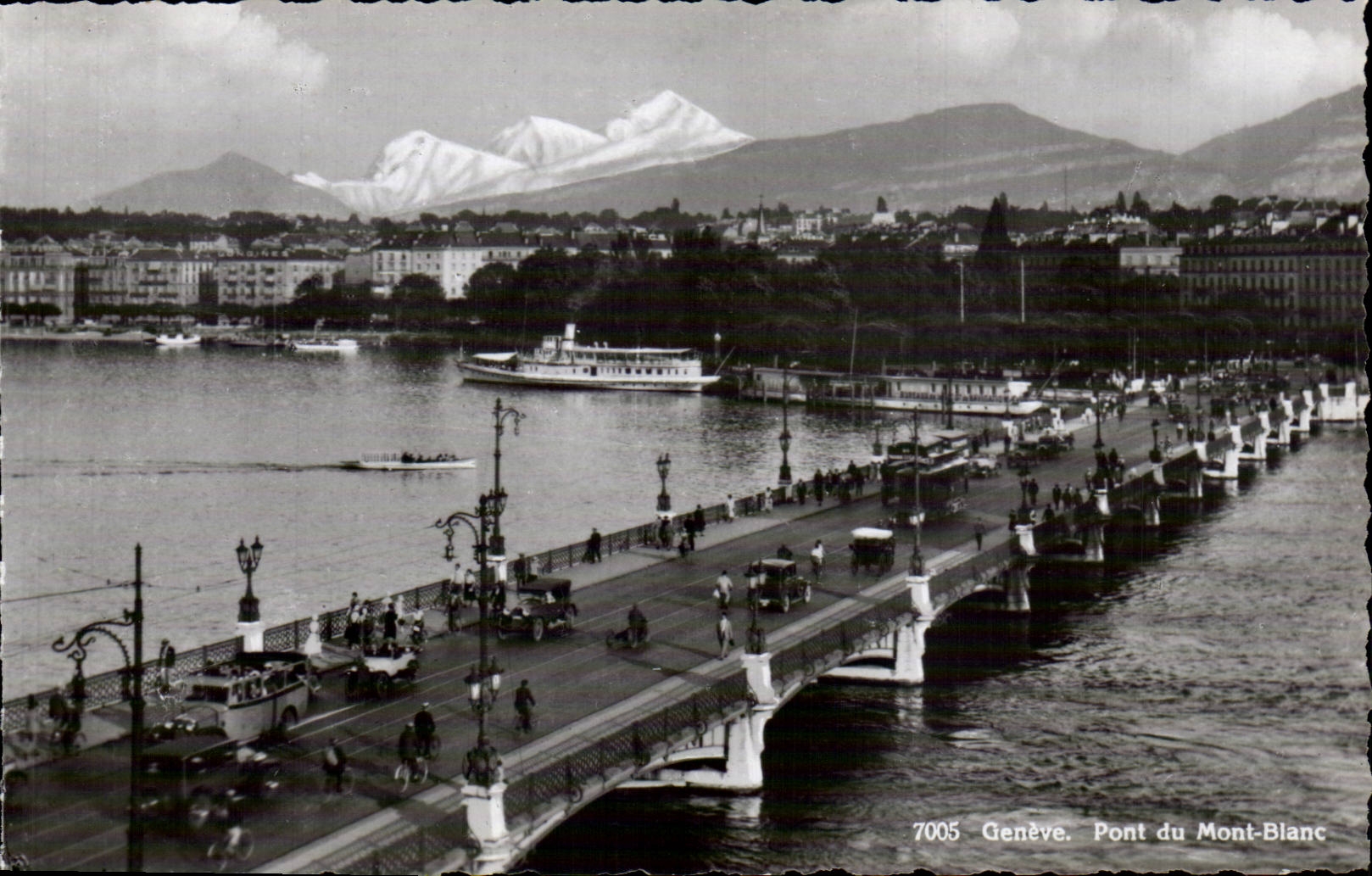 CPSM Suisse Geneve Pont du Mont Blanc