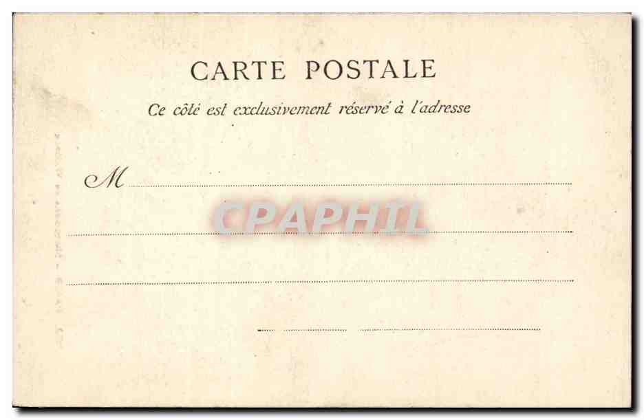 CPA Paris Monument de Watteau — Verso