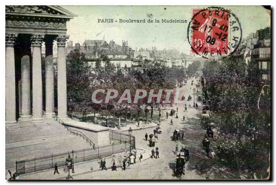 CPA Paris Boulevard de la Madeleine