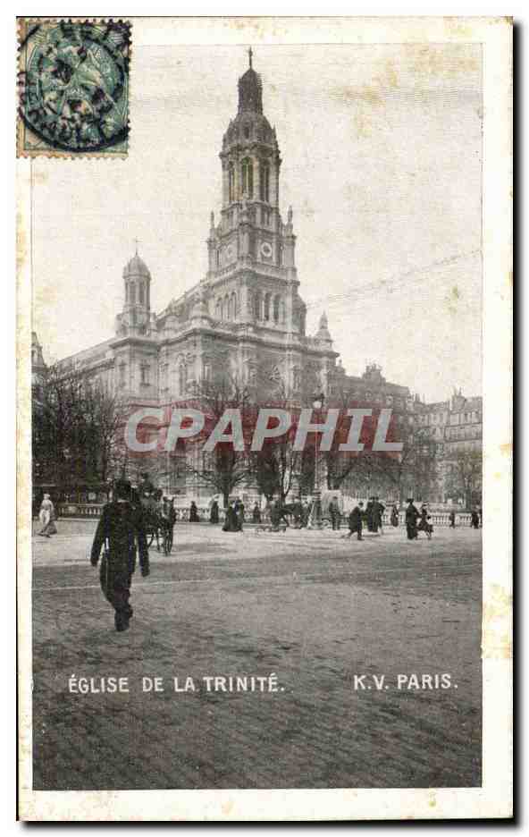 CPA Paris Eglise de la Trinite