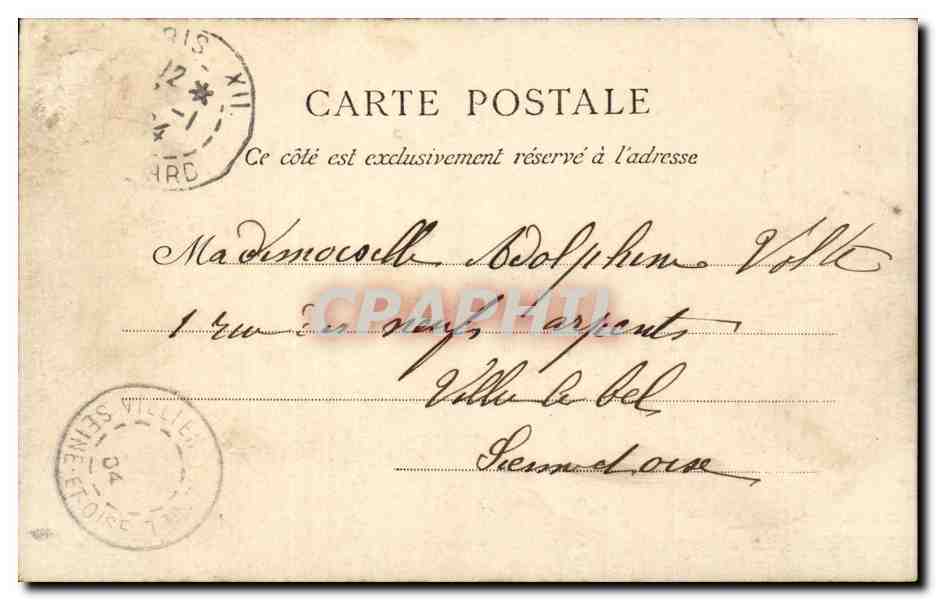 CPA Paris Fontaine Daumesnil  — Verso