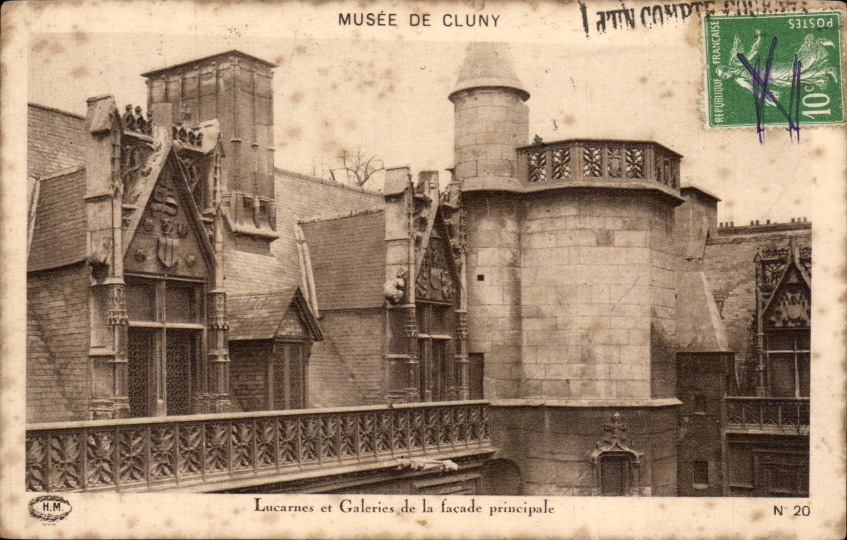 CPA Paris Le musee de Cluny