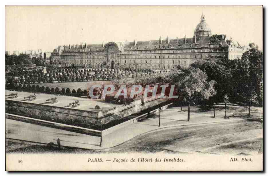 CPA Paris Facade de l'hotel des Invalides