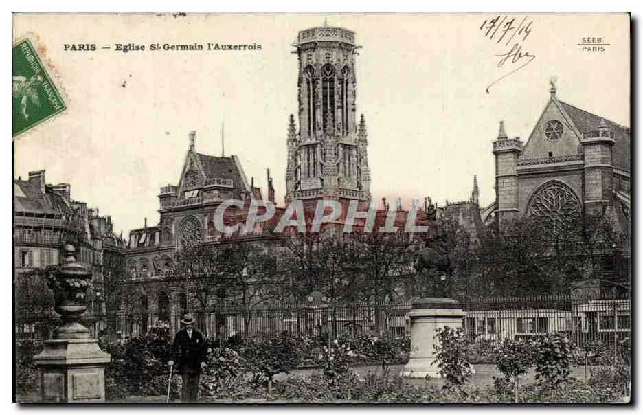 CPA Paris Eglise Saint Germain l'auxerrois