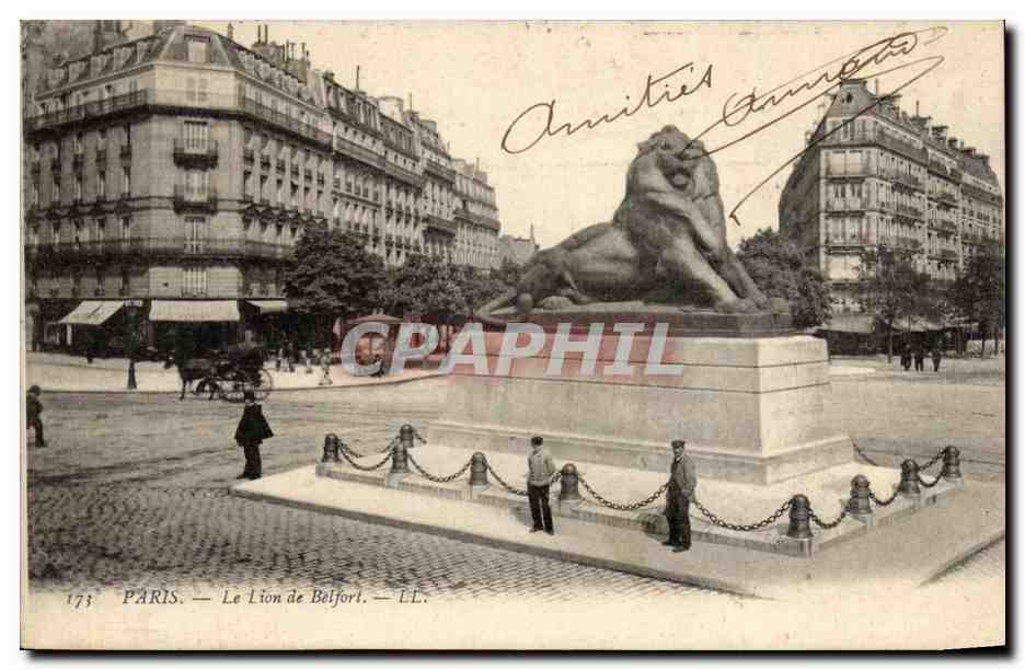 CPA Paris Le lion de Belfort