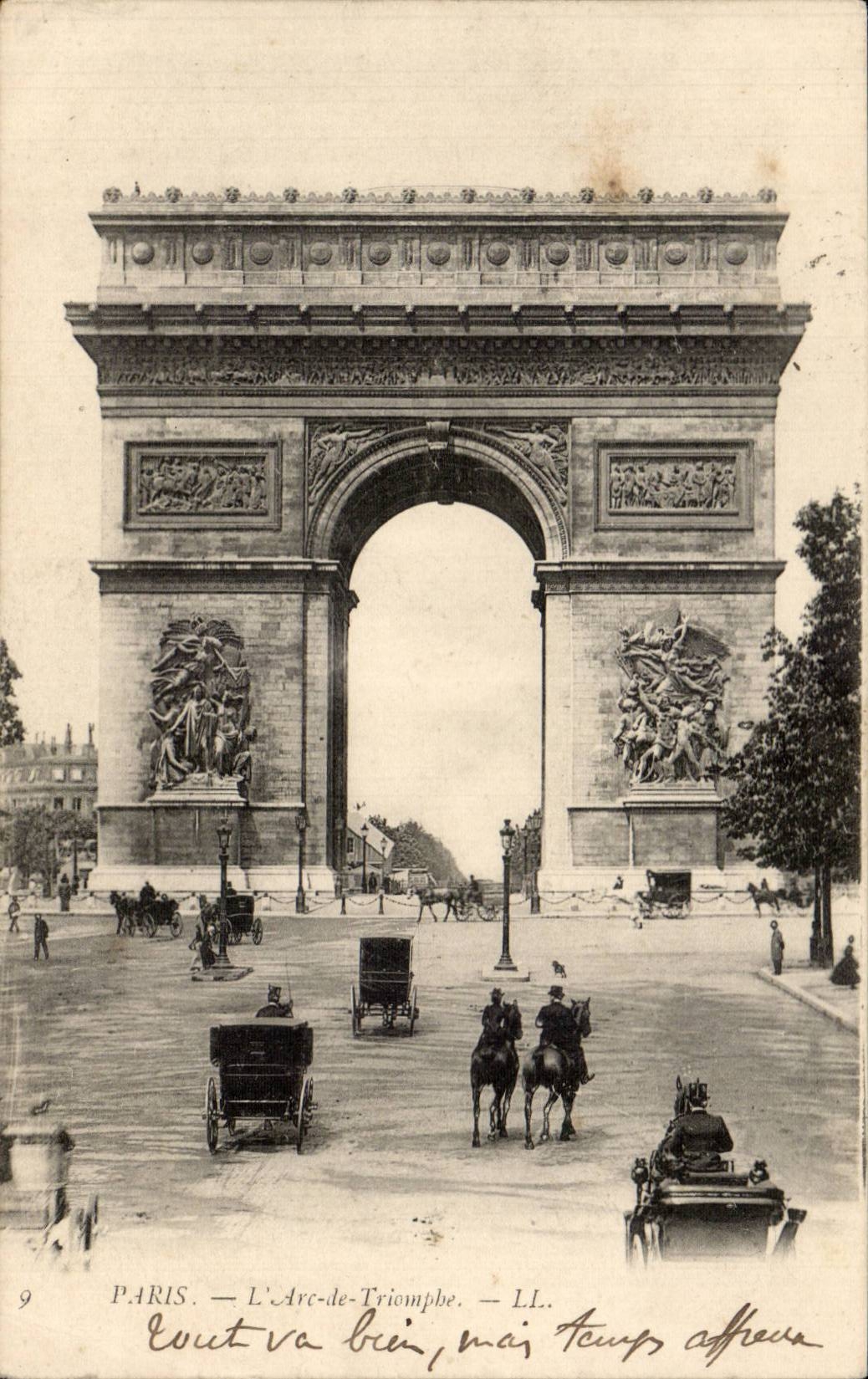 CPA Paris Arc de Triomphe
