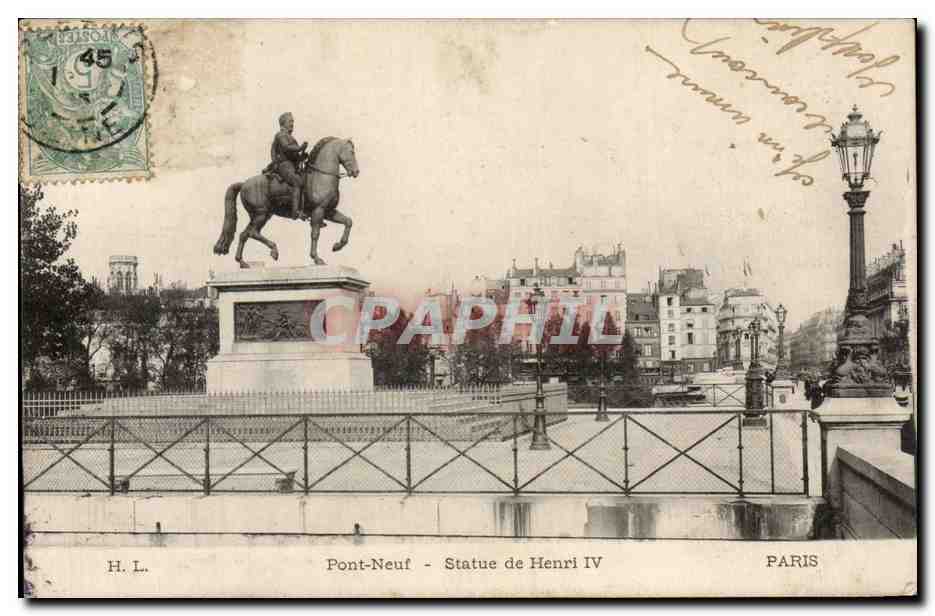 CPA Paris Statue de Henri IV