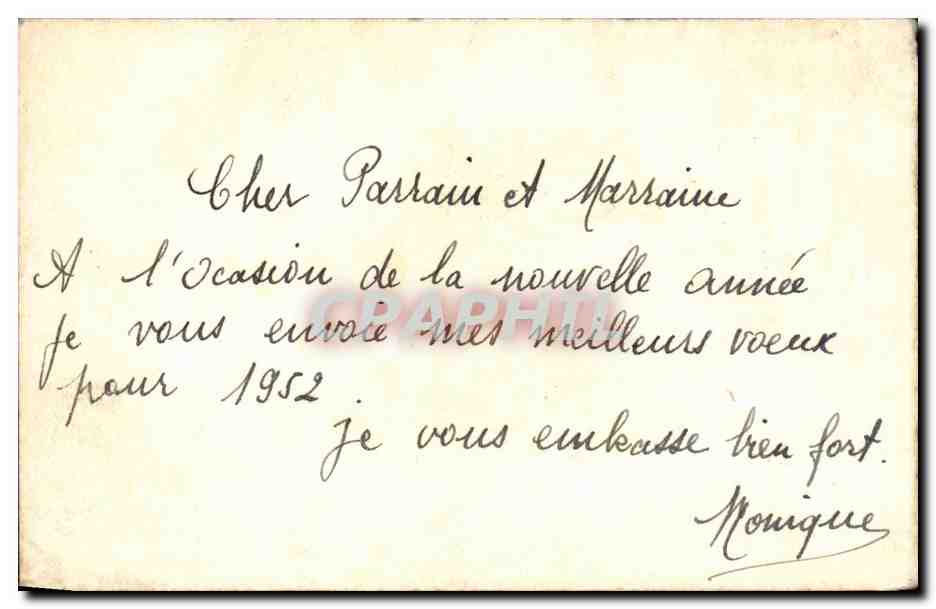 CPA Fantaisie Heureuse annee  — Verso
