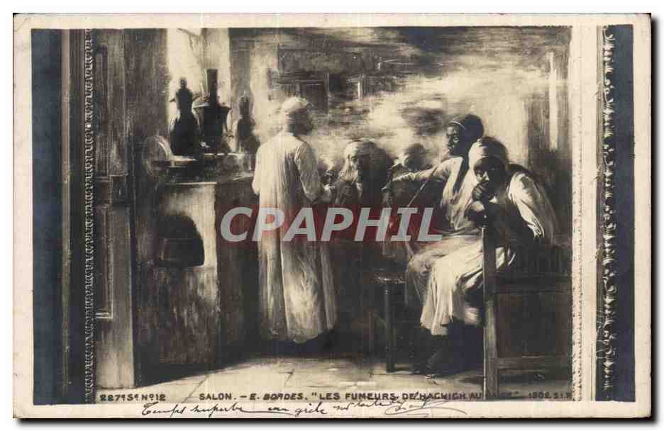 Les fumeurs de narghilé — Salon — E. Bordes — 1902