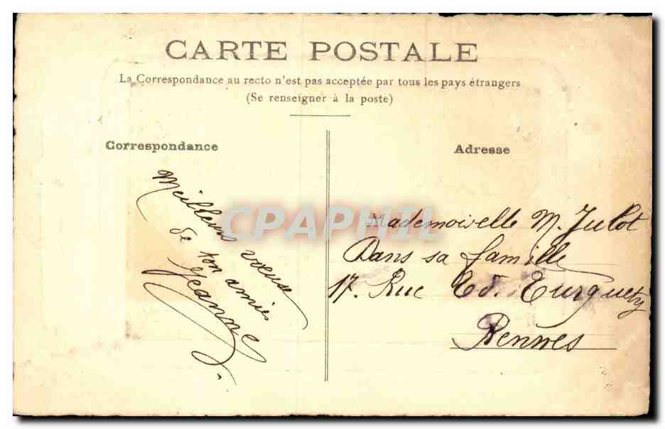 CPA Fantaisie Enfants Bonne fete — Rückseite