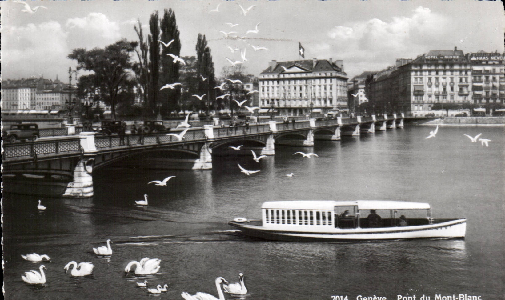 CPSM Geneve Pont du Mont Blanc