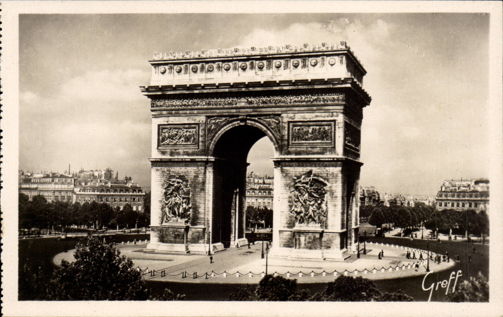 CPA Paris Arc de Triomphe
