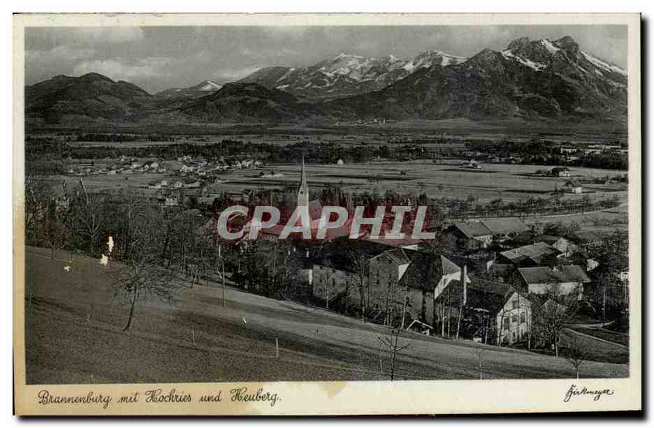 CPA Brannenburg mit Hochriss und Heuberg