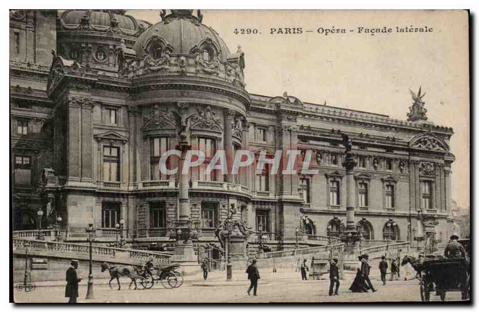 Paris CPA Opera Facade laterale