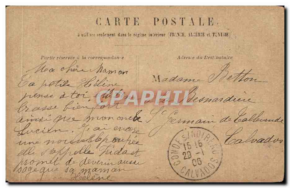 Paris CPA Rue de Rivoli — Rückseite