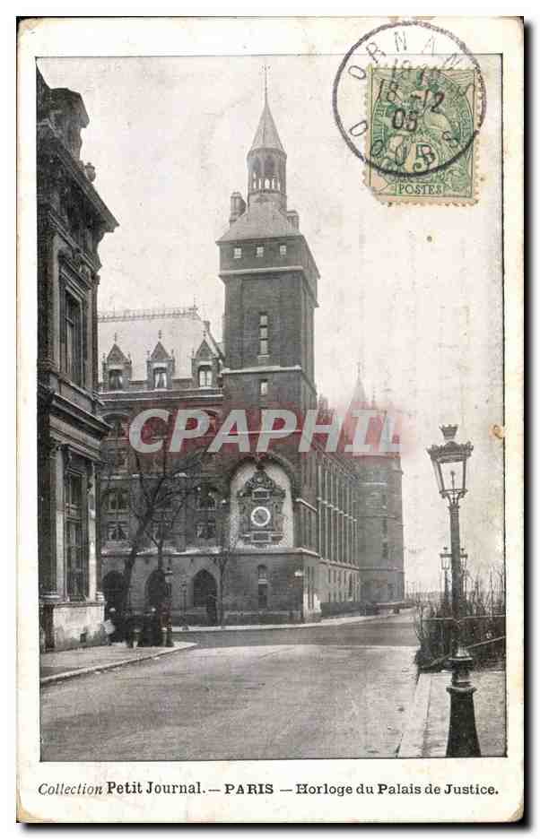 Paris CPA Horloge du palais de justice
