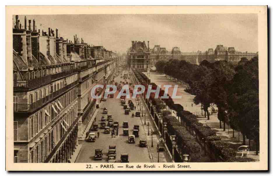 Paris CPA Rue de Rivoli
