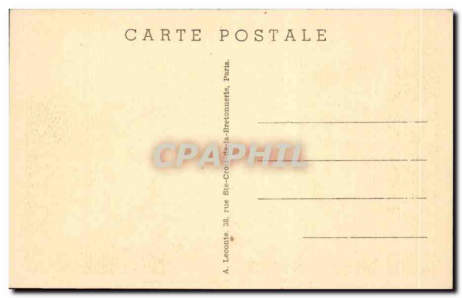 Paris CPA Rue de Rivoli — Rückseite