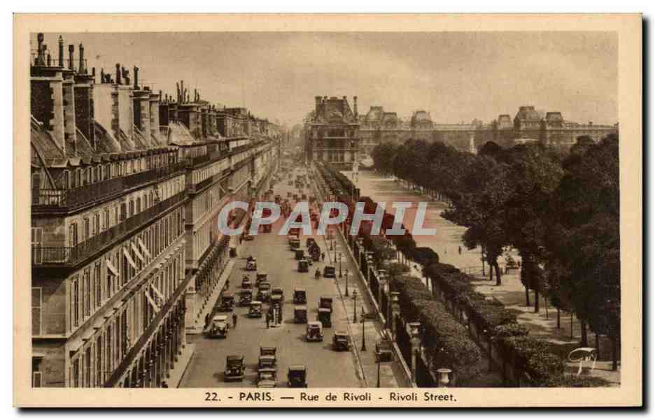 Paris CPA Rue de Rivoli