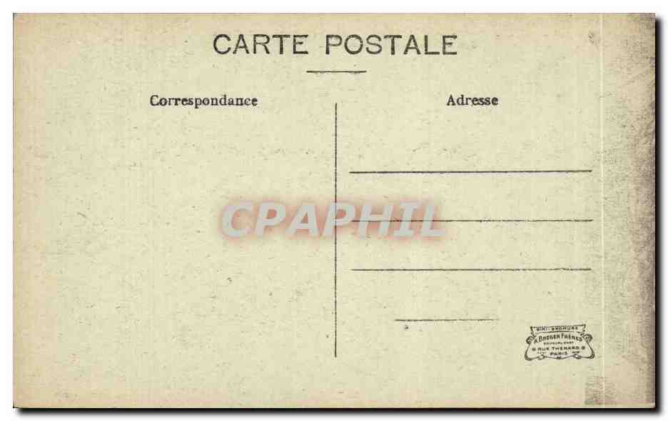 Paris CPA Hotels St James et d'Albany — Verso