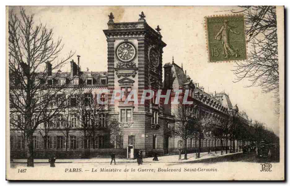 Paris CPA Le Ministere de la guerre Boulevard St Germain