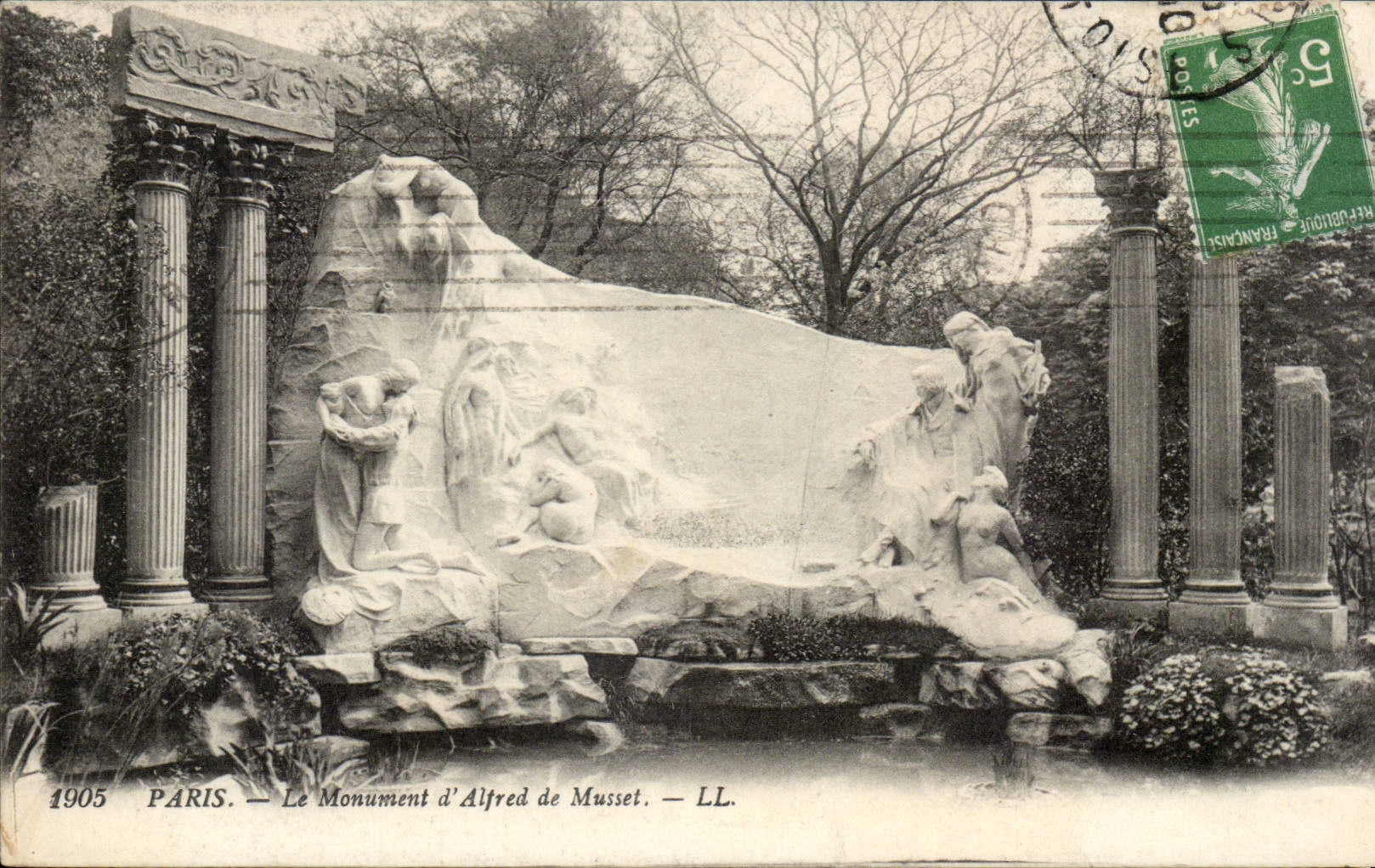 Paris CPA Monument Alfred de Musset