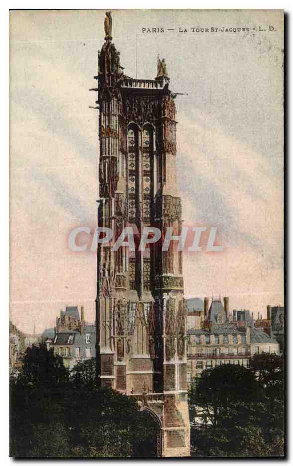 Paris CPA La Tour Saint Jacques