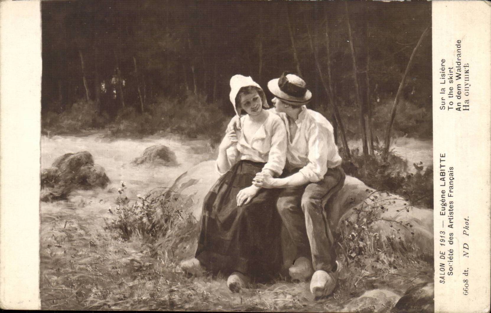 CPA Salon de 1913 Eugene Labitte Sur la lisiere