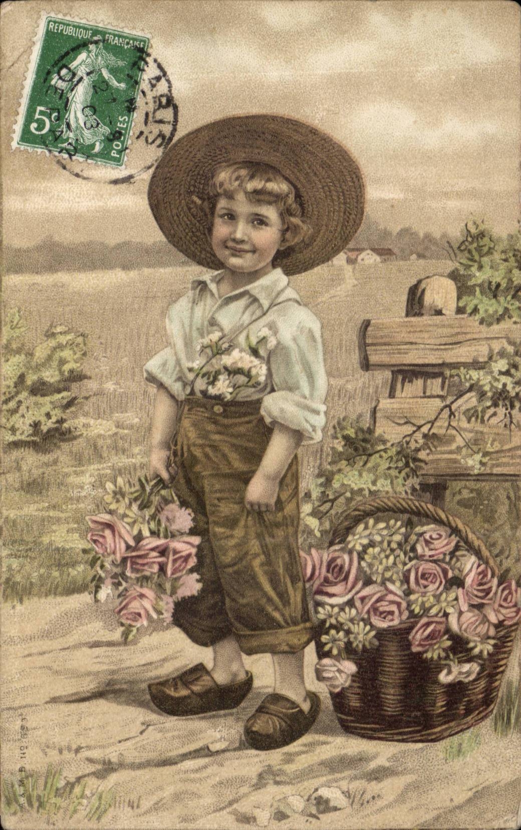 CPA Fantaisie Enfant Garcon