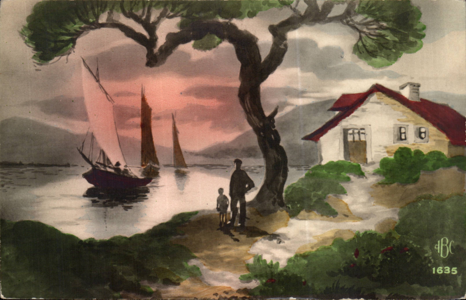 CPA Fantaisie Paysage
