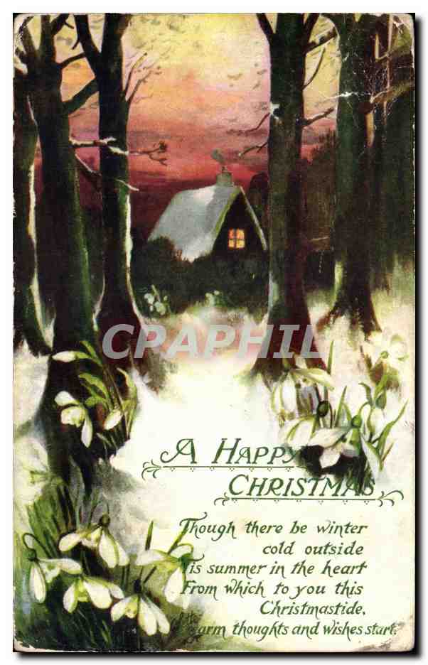 CPA Fantaisie a happy Christmas Noel