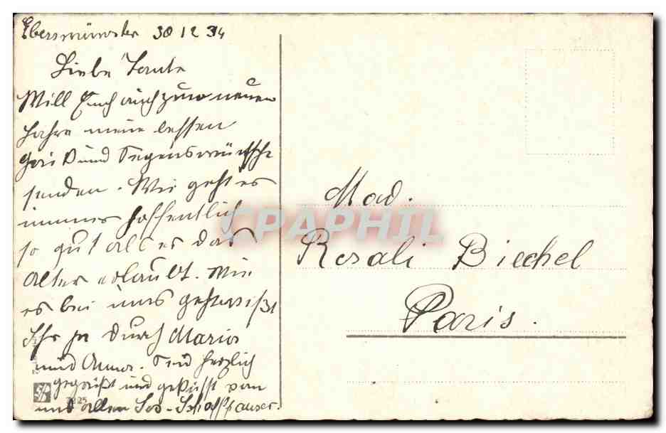 CPA Fantaisie Bonen annee — Rückseite