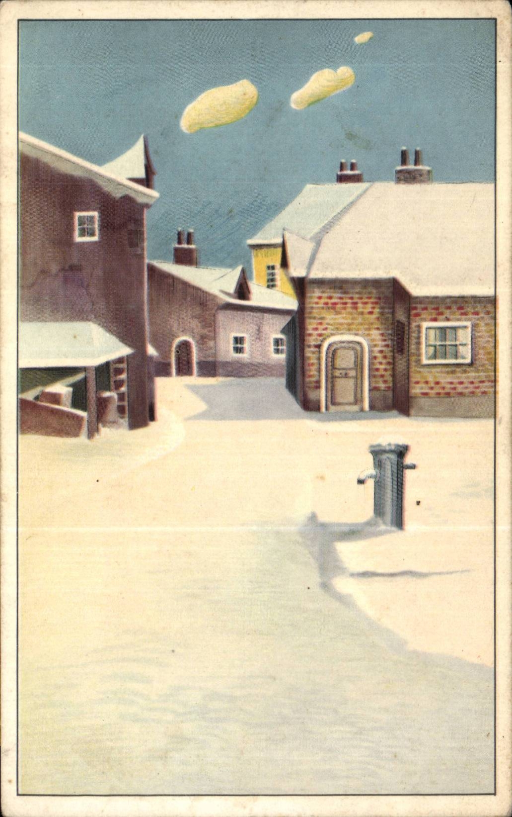 CPA Fantaisie Village sous la neige