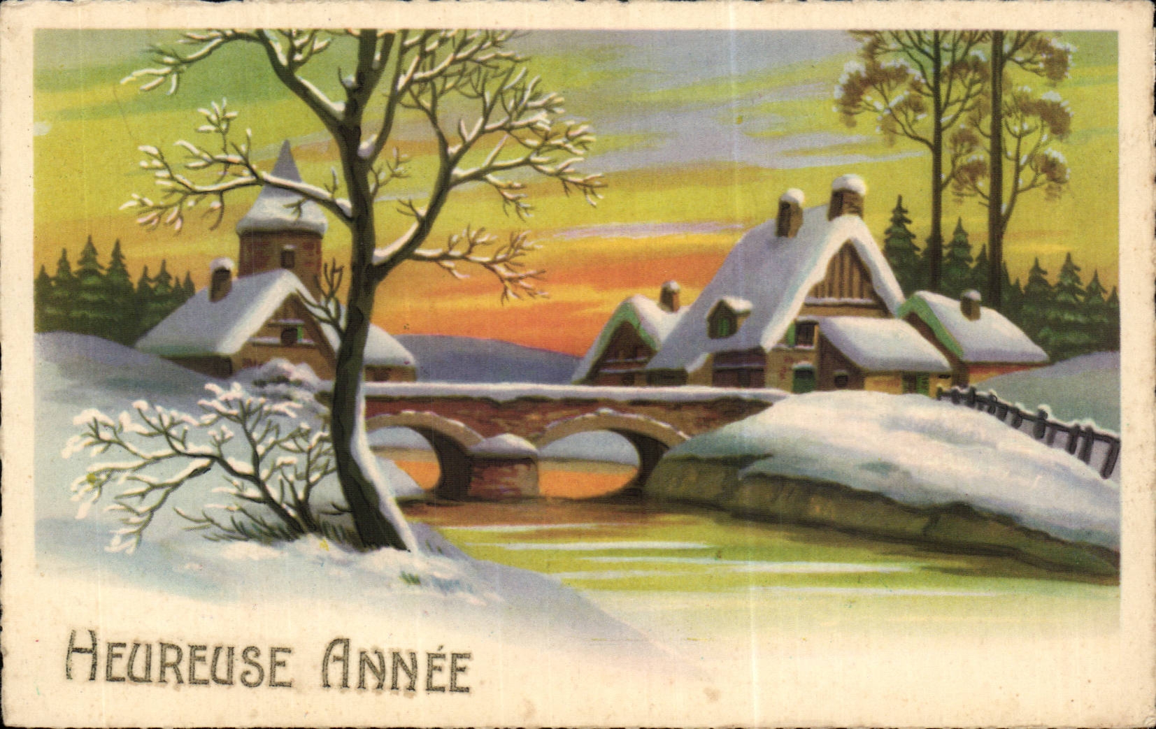 CPA Fantaisie Village Heureuse Annee