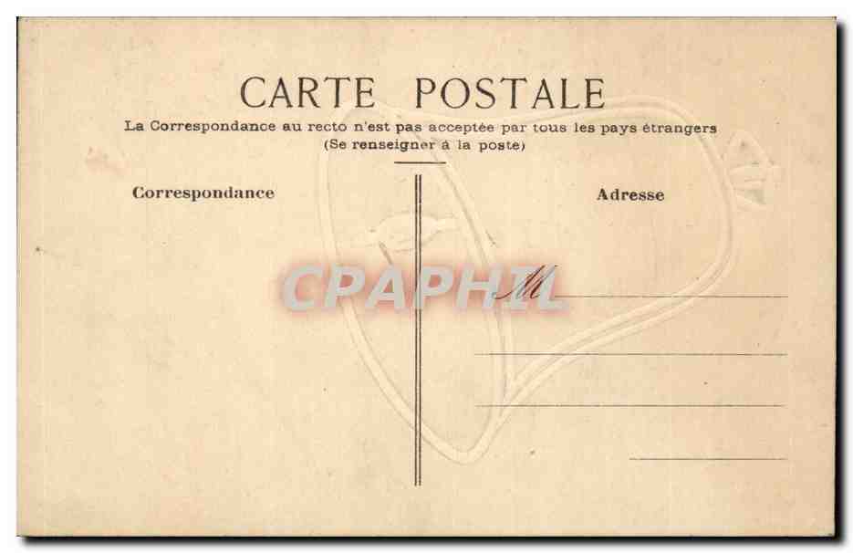 CPA Fantaisie Cloche  — Back