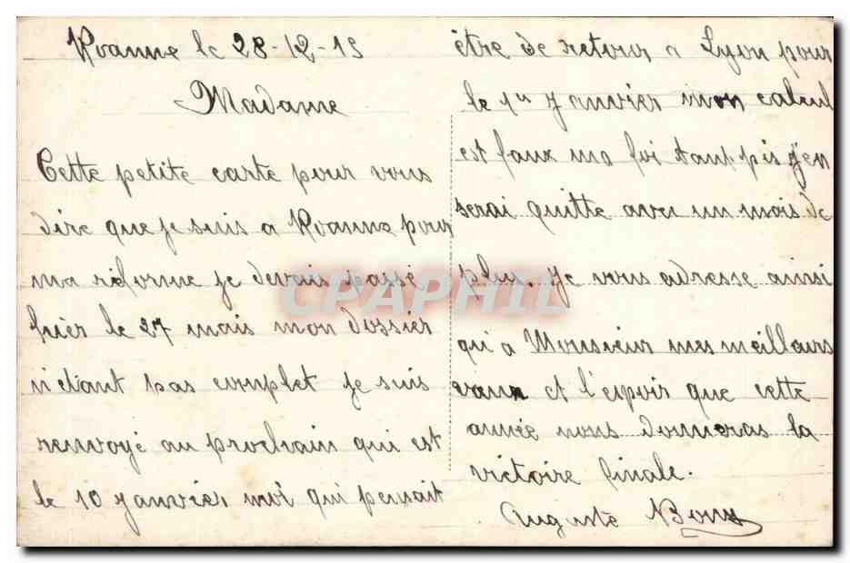 CPA Fantaisie Bonne annee  — Verso