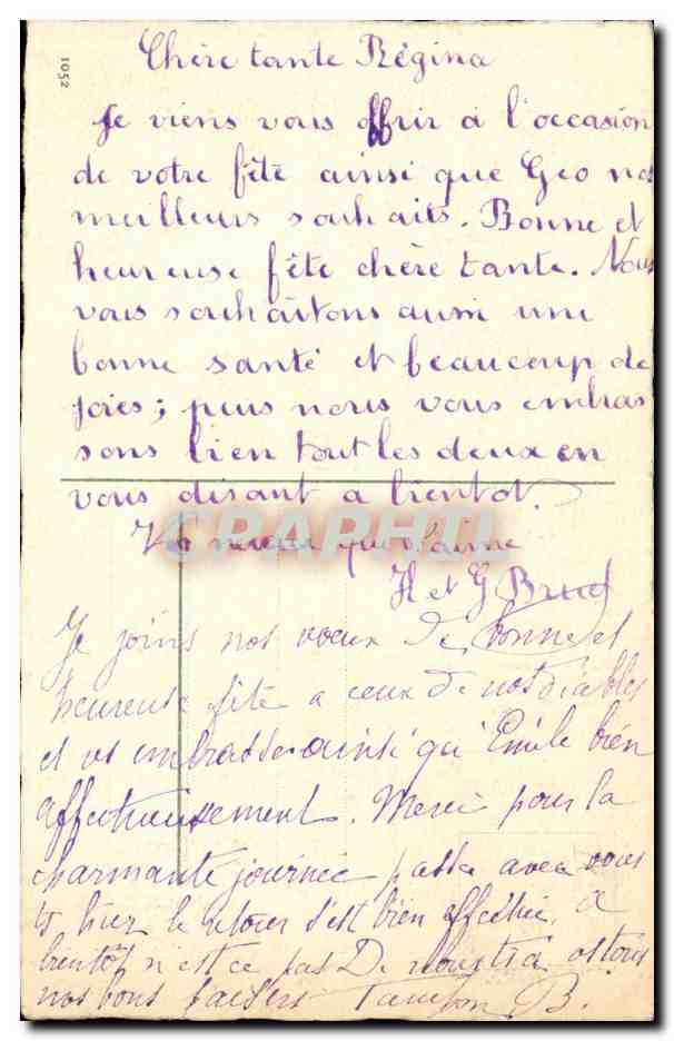 CPA Fantaisie Berger et ses moutons — Rückseite