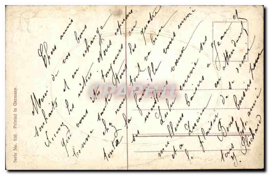 CPA Fantaisie Femme et enfant — Verso