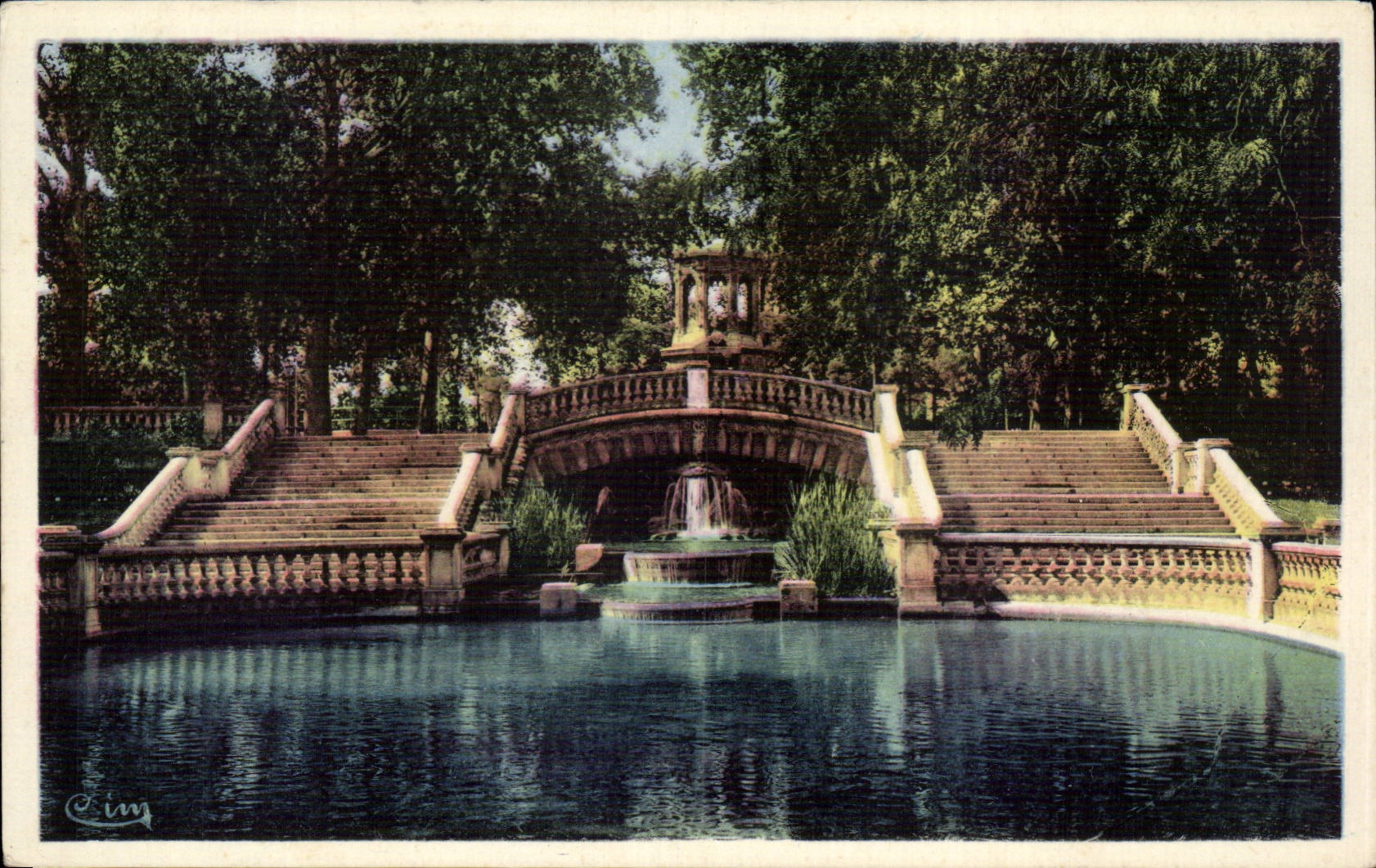 CPA Dijon Les fontaines du jardin dArcy