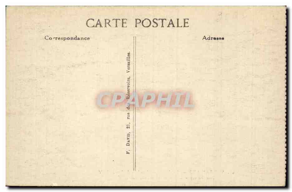CPA Versailles Le palais Chambre de Louis XV — Verso