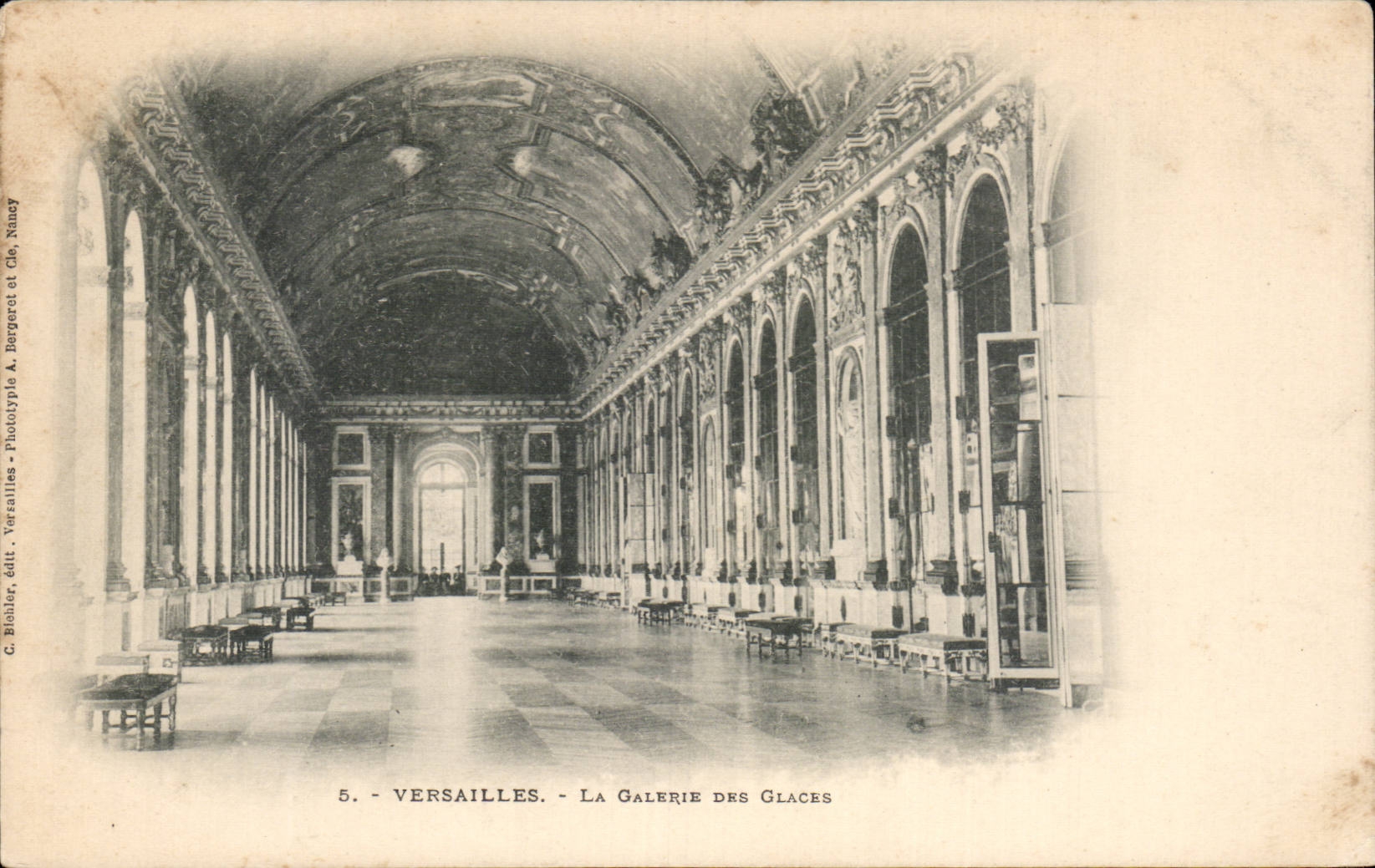 CPA Versailles La galerie des glaces