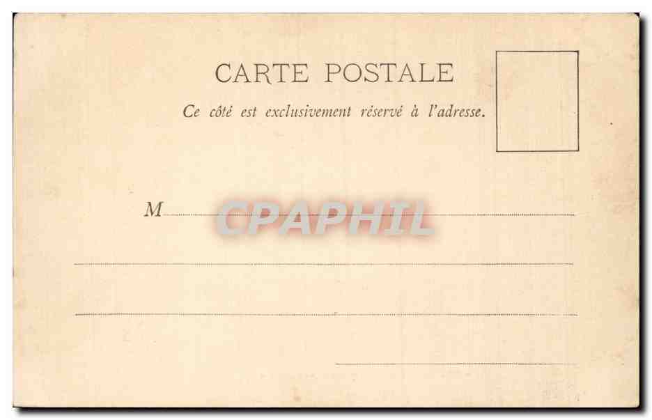 CPA Versailles La galerie des glaces — Rückseite