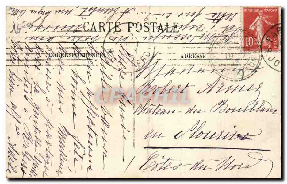 Paris — Le Bois de Boulogne — La Cascade — LL. — N° 258 — Reverso