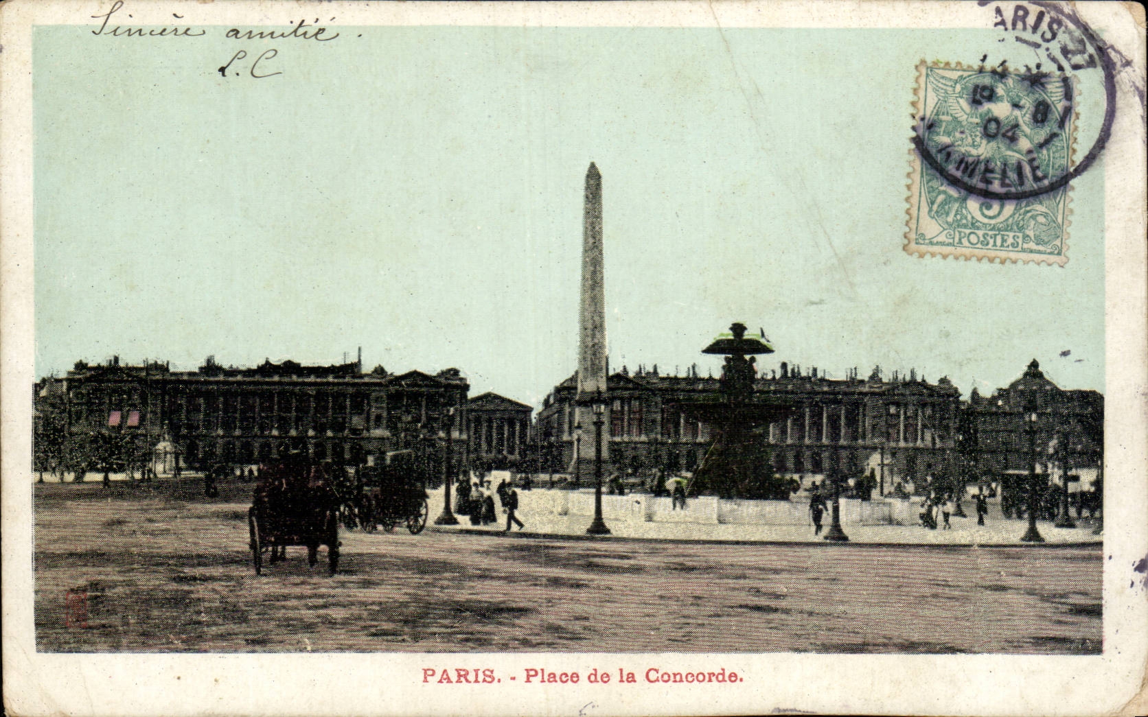 Paris - 8 - Place de la Concorde CPA 