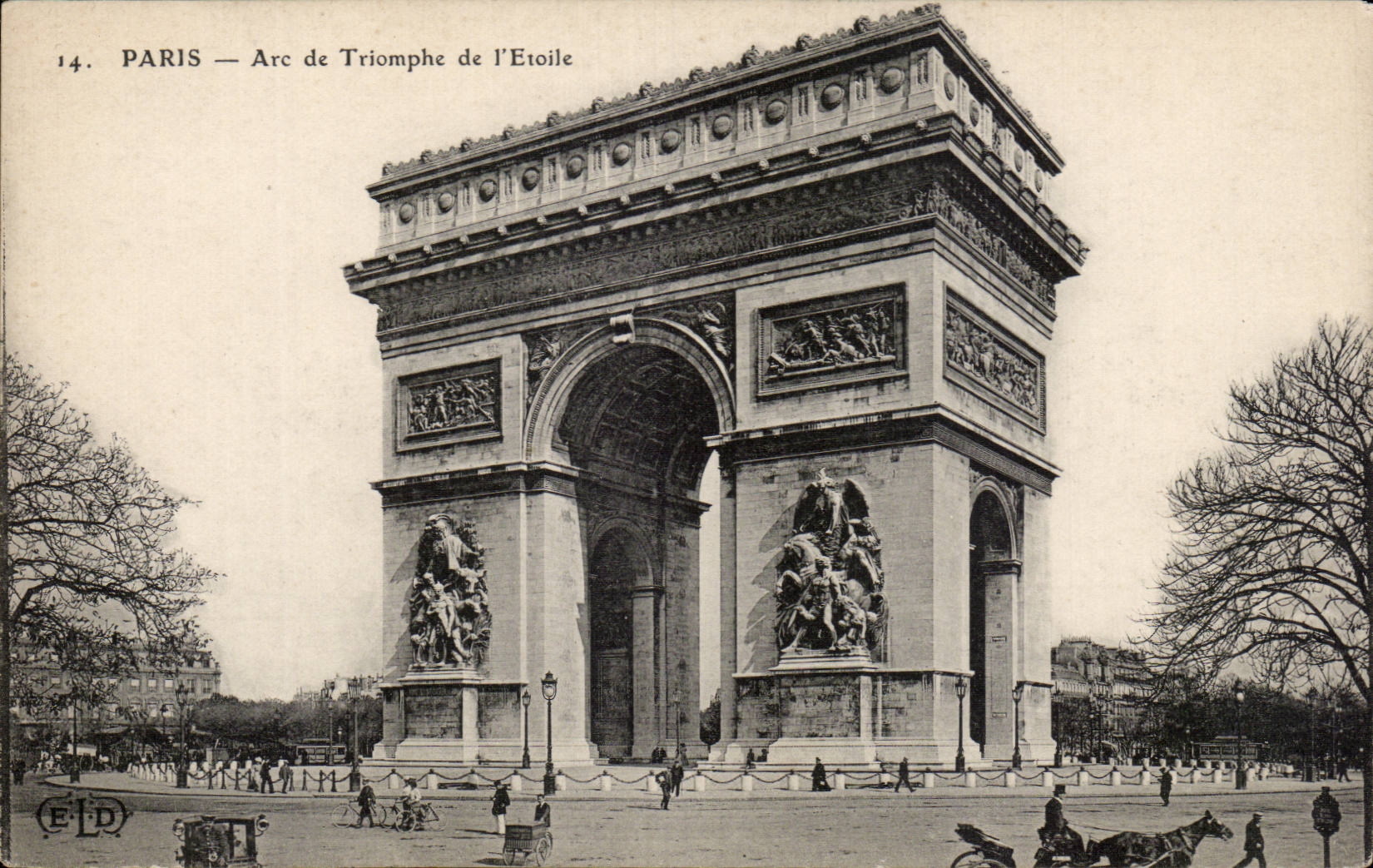 Paris - 8 - L'Arc de Triomphe de l'Etoile CPA 