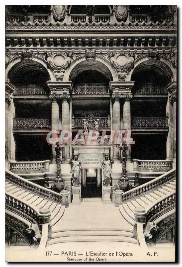 Paris - 9 - L'Escalier de l'Opera CPA 
