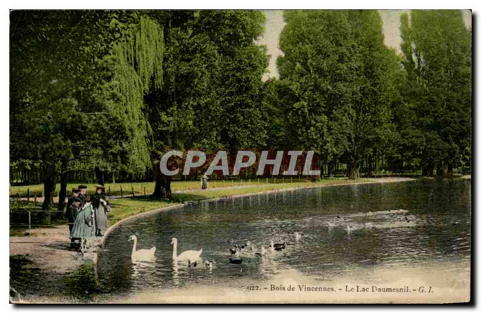 Paris - 12 - Bois de Vincennes - Le Lac Daumesnil CPA 