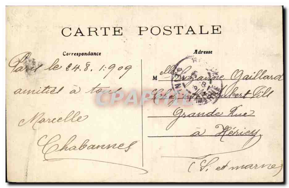 Paris - 12 - Bois de Vincennes - Le Temple Grec - Greece CPA  — Verso